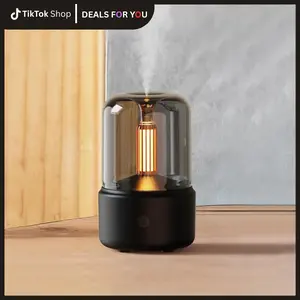 Hello Glow Essential Oil Diffuser - Ultrasonic Aromatherapy Diffuser with Auto Shut-Off, Cool Mist Humidifier with Warm Lights for Home & Office