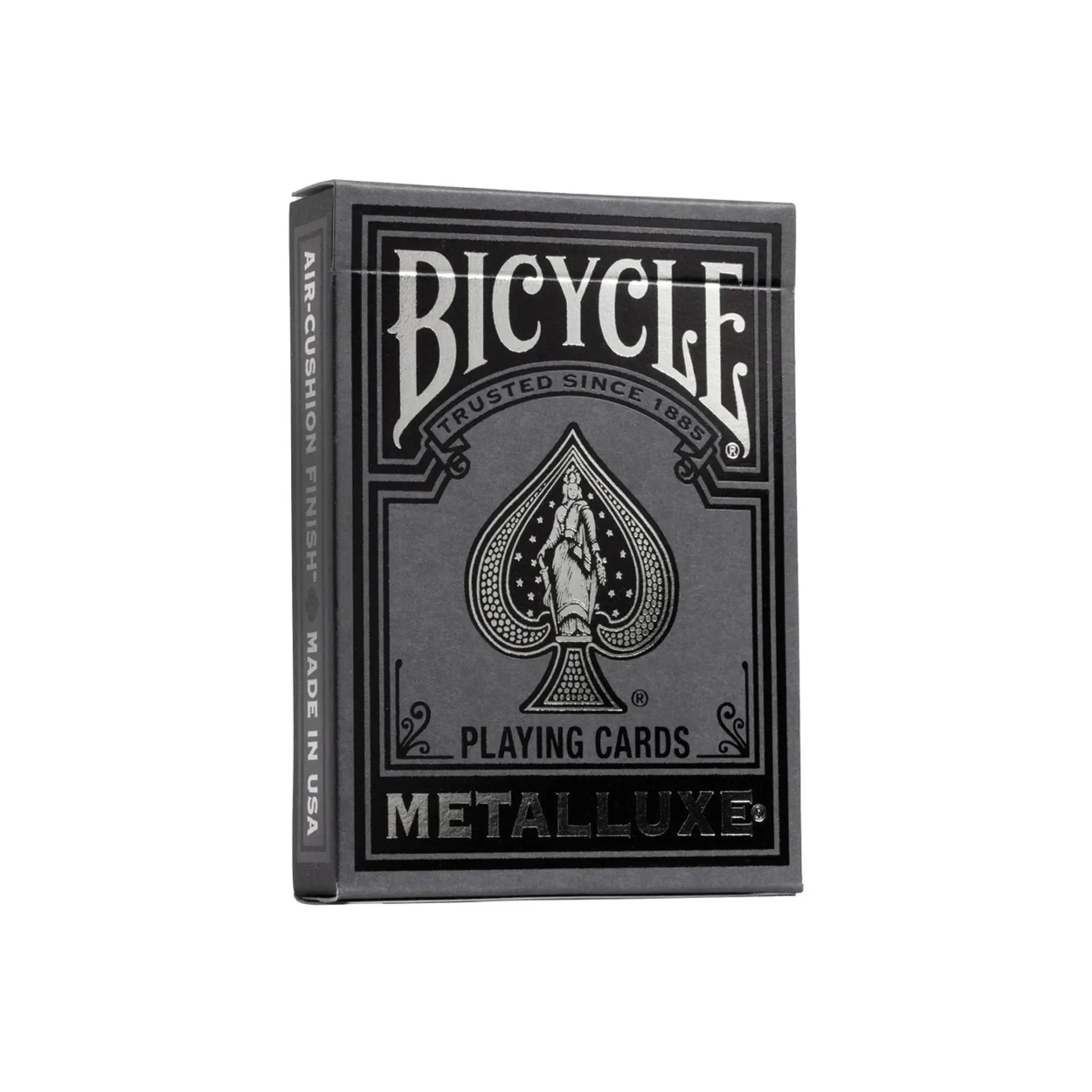 Bicycle Playing Cards Black and Silver Metalluxe - Premium Metallic Foil Edition, Luxury Look Game Cards, High Quality, Custom Court Cards