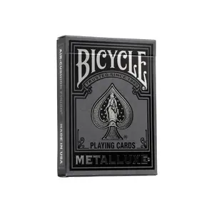 Bicycle Playing Cards Black and Silver Metalluxe - Premium Metallic Foil Edition, Luxury Look Game Cards, High Quality, Custom Court Cards