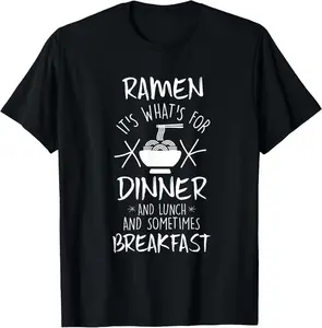 100% cotton funny ramen dinner lunch breakfast noodle love pho t-shirt