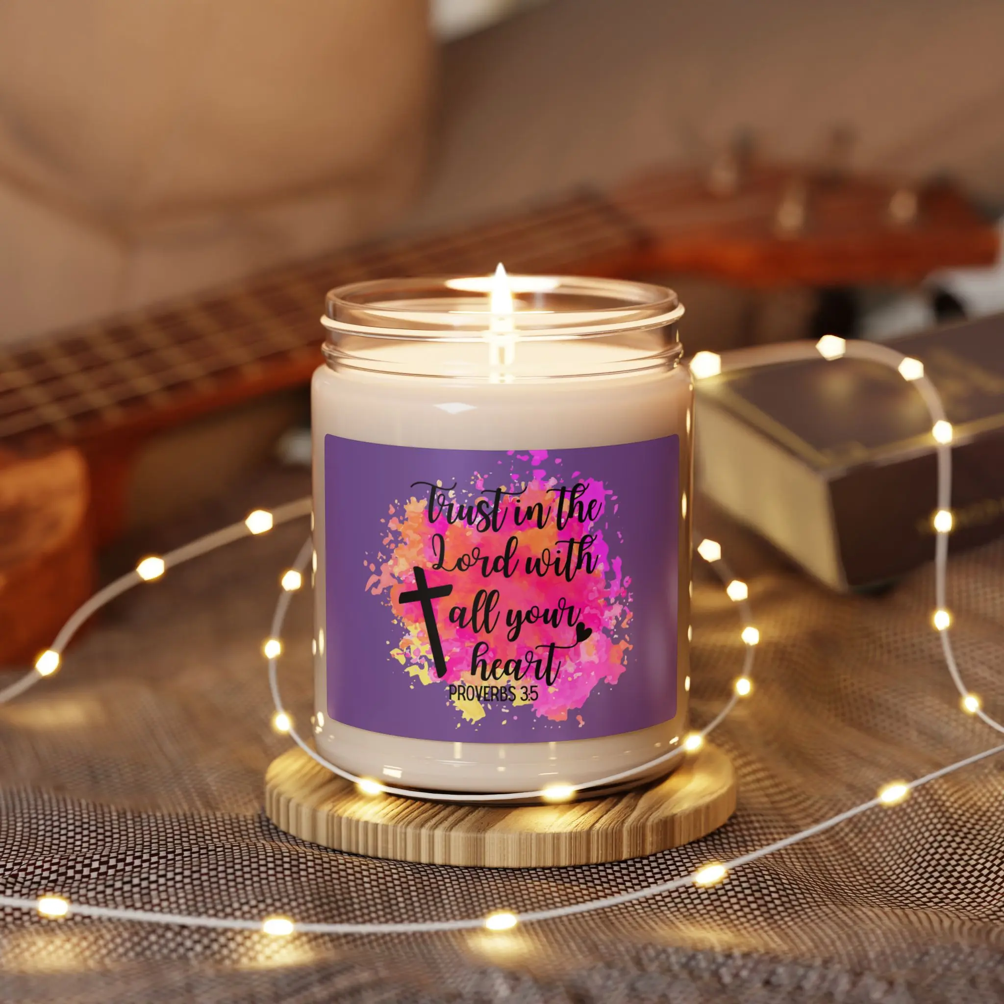 Soy Candle, Bible Candle, Christian Candle, Religious Candle, Christian Gift, 9oz Candle, Scented Candle