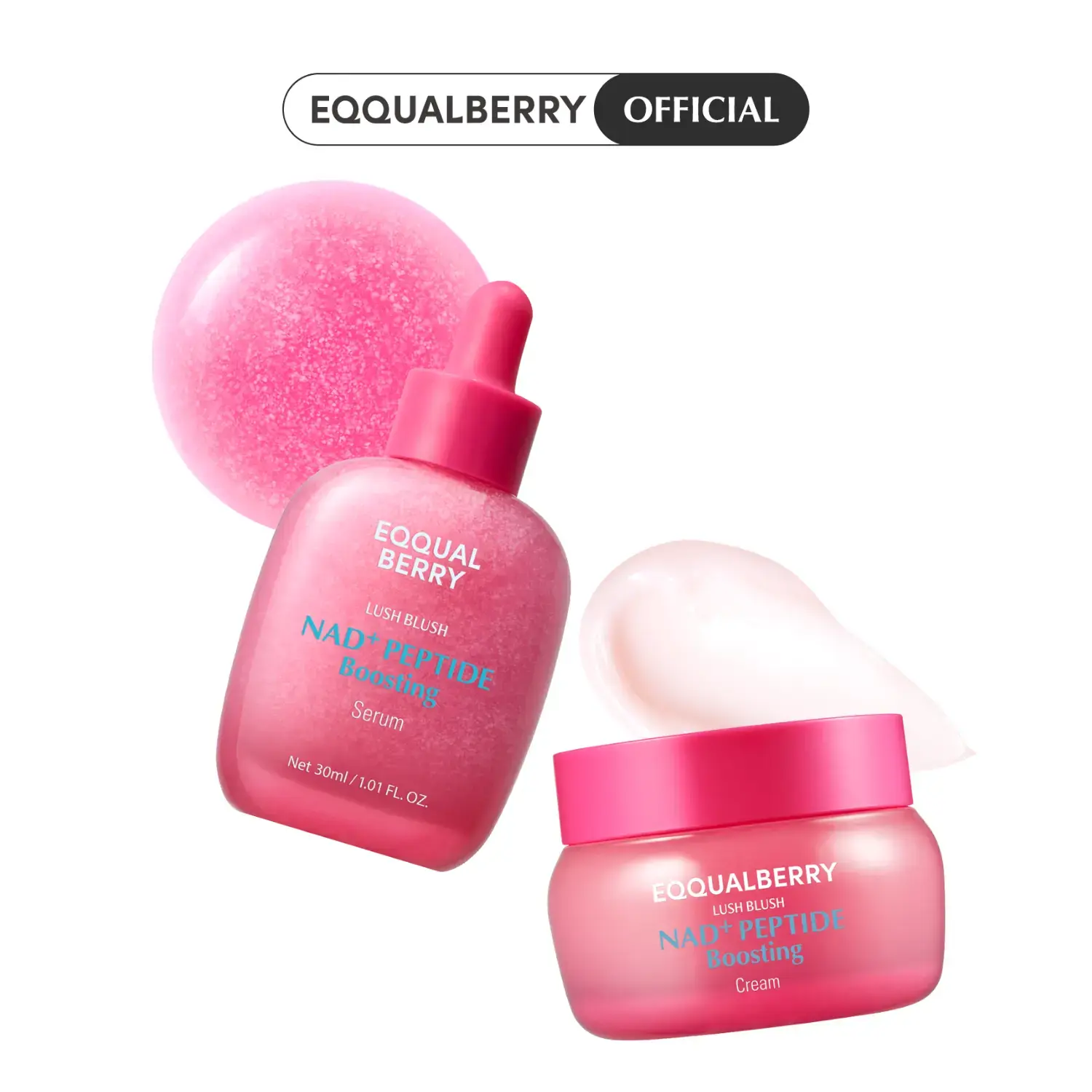 EQQUALBERRY NAD+ Longevity Ritual: Peptide BoostingSerum & Cream Duo I Advanced Anti-Aging & Cellular SkinRepair I Firming & Lifting for Face, Neck & Body