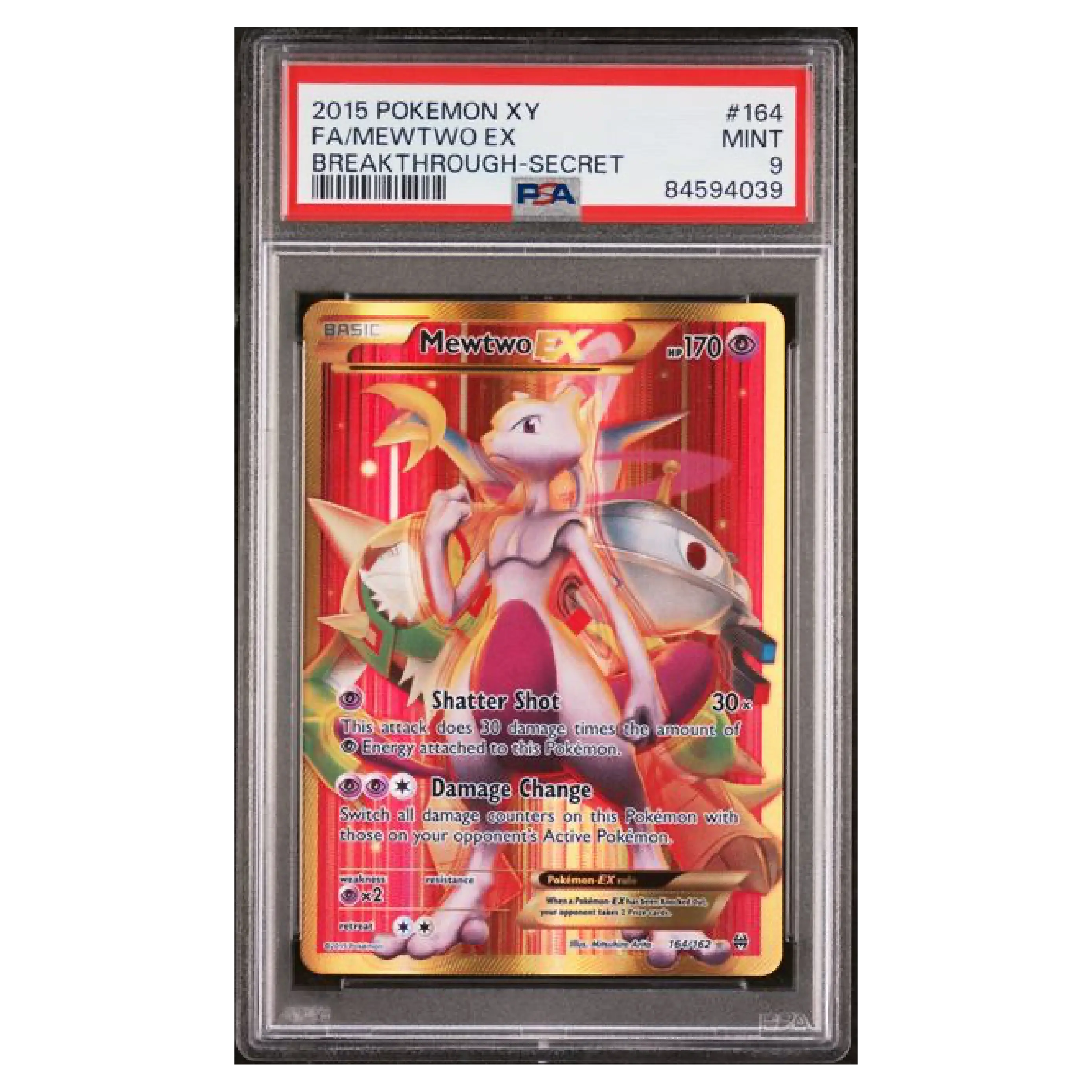 PSA 9 Mewtwo Ex Breakthrough 2015 XY #164 - Graded Pokemon Card - TikTok Shop PSA 9 Mewtwo Ex Breakthrough 2015 XY #164 - Graded Pokemon Card - TikTok Shop