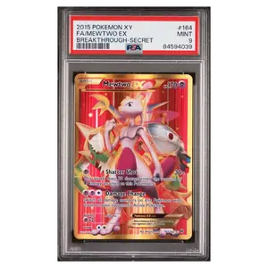 PSA 9 Mewtwo Ex Breakthrough 2015 XY #164 - Graded Pokemon Card