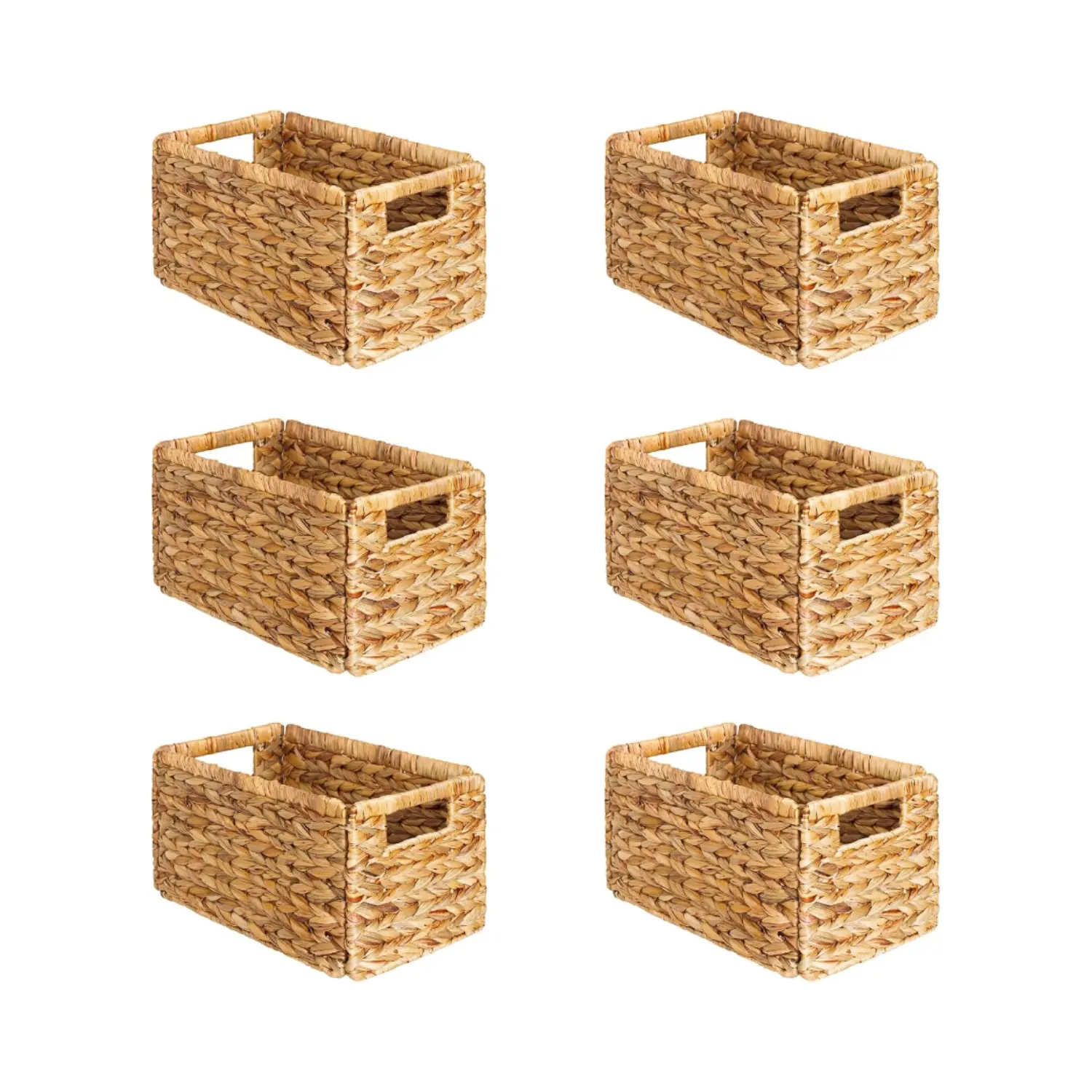 6-Pack Rattan Baskets with Handle 6-Pack Rattan Baskets with Handle
