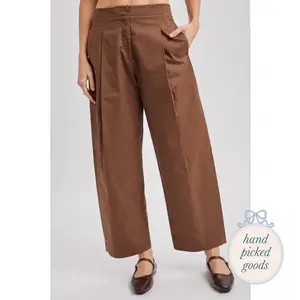 Pleated Barrel Pants