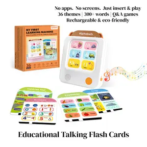 New Upgrade Talking Flash Cards for Toddlers -Every tap,a new surprise.Audible Educational Flashcards for Kids Ages 1-6 Includes 300 Sight Words - Perfect Gifts for Children’s Day and Summer Holidays.Outdoorfun Learning Vocabulary Interaction