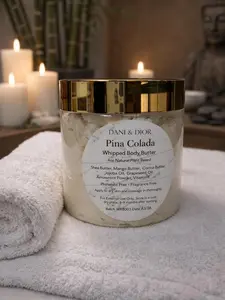 4 oz Pina Colada Whipped Body Butter- Natural Plant Based Ingredients