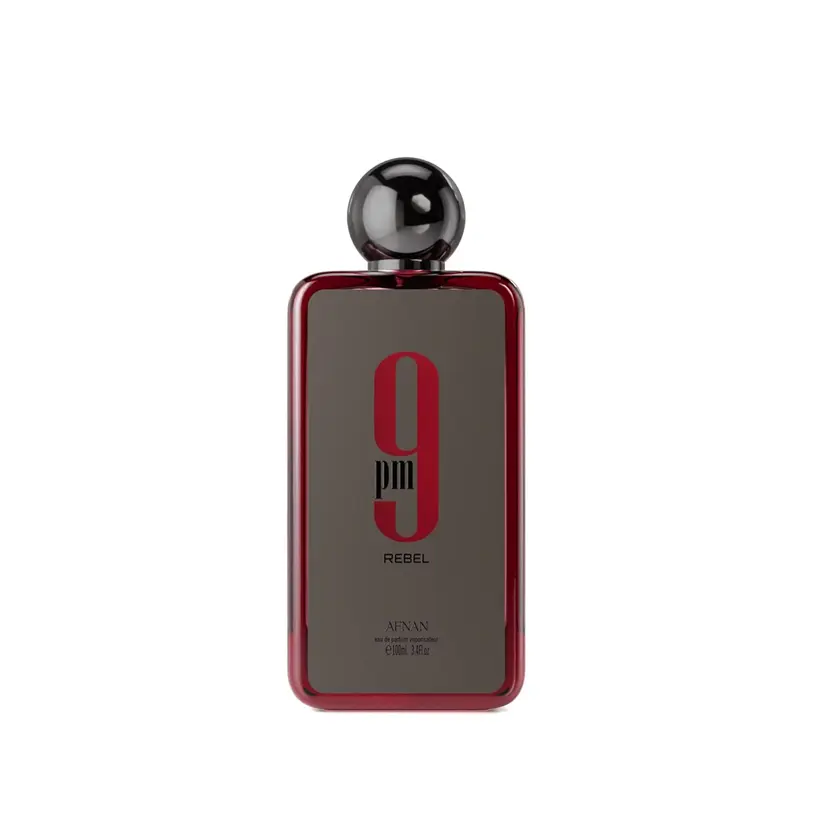 Afnan 9 PM Rebel Eau De Parfum Spray For Unisex, 3.4 Ounce
