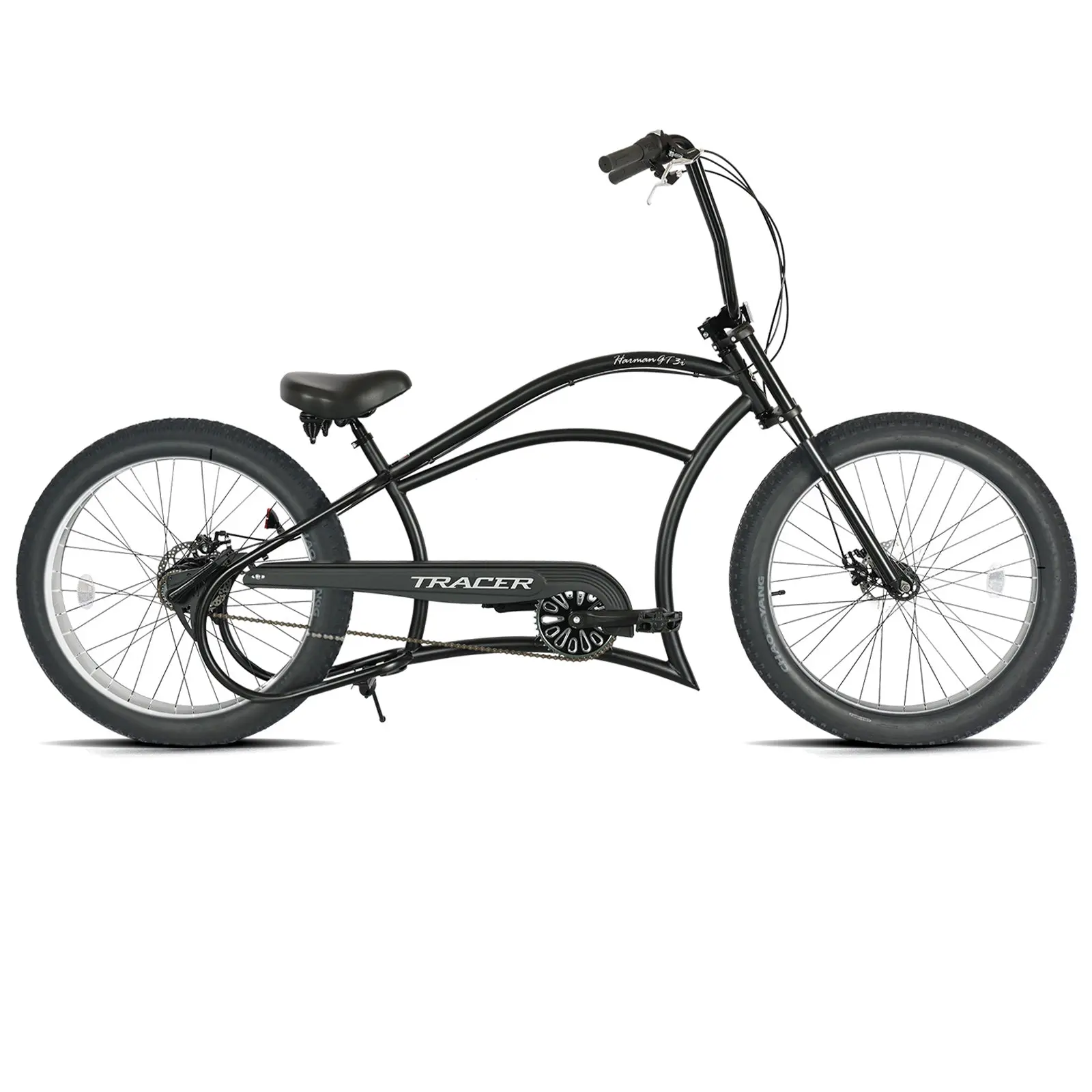 Tracer Harman 3i 26'' Vintage Internal 3-Speed Chopper Stretch Fat Tire Bike