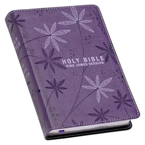 KJV Holy Bible, Compact Faux Leather Red Letter Edition - Ribbon Marker, King James Version, Purple (KJV Compact Editions)