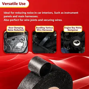 Car Wire Harness Tape, 5/10 Rolls, Heat Resistant Self-Adhesive, Automotive Repair, Noise Insulation, 3/4 Inch X 50 Feet
