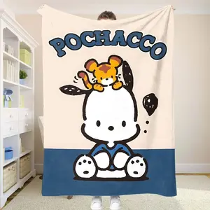 P-Pochaccoes Picnic Blanket Fluffy Soft Blankets and Throws Sofa Blankets for Bed Summer Comforter Bedspread on the Bed Anime &