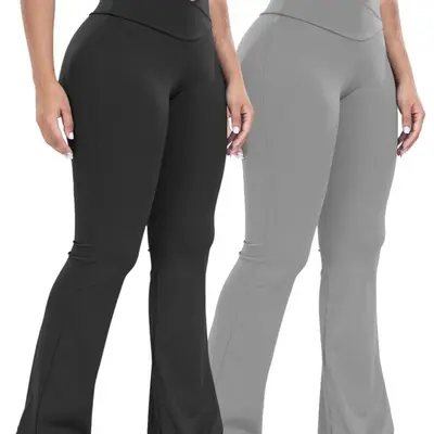 TikTok Shop Grey Flared Pants TikTok Shop - Main Image