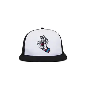 Malbon Golf x Santa Cruz Trucker Hat in White & Black