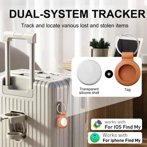 2 Piece Keychain Protector + GPS Tracker, No Monthly Fee, Global Use, iOS & Android, for Cars, Bikes, Pets, Luggage, Personal Items Children's Day Gifts