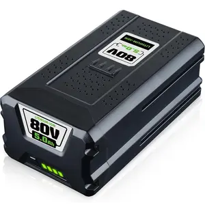 5.0Ah 80V Lithium-ion Battery Replacement for Greenworks Battery GBA80200 GBA80250 GBA80400 High Capacity Compatoble with Greenworks 80V Cordless Power Tools