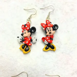 Magical Mouse Dangling Polka Dot Earrings