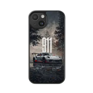 Porsche 911 GT3 RS Rainy Street Phone Case - Full Series iPhone X to iPhone 17 Premium Aesthetic Protection
