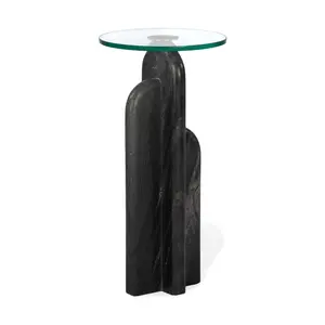 Union Home LVR00582 24.5 in. Archway Drink Table, Black