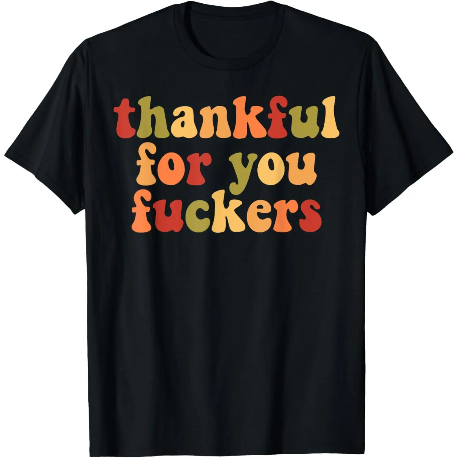 Men's Light Breathable Round Neck Short-Sleeve Graphic "Thankful For You" Animal Print Tee, Menswear, Casual Classic Streetwear Basic Comfortable Tops, Slogan T-Shirts