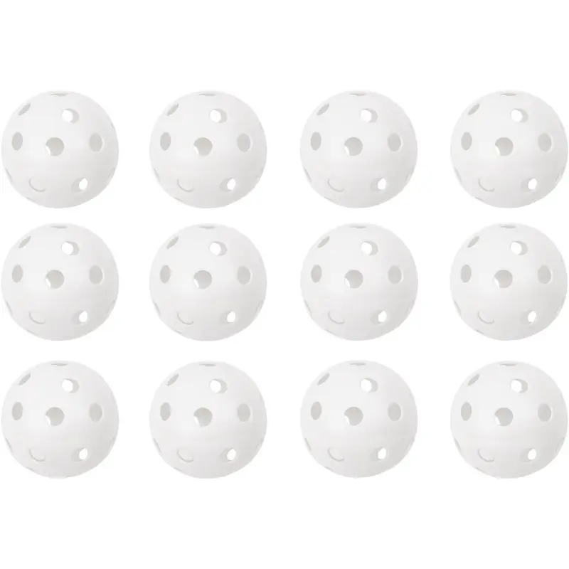 Champion Sports 9" Hollow Plastic Baseballs - Athletic Baseball Equipment - Practice Baseballs Plastic Hollow - Regulation Size Balls - Fun for All Ages - Lightweight/Durable - Pack of 12