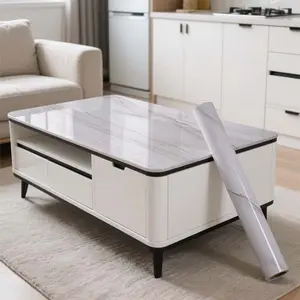 Marble Pattern Self-adhesive Removable Wallpaper, Modern Elegant Marble Pattern Kitchen & Bathroom Countertop Film, Kitchen Countertop Design