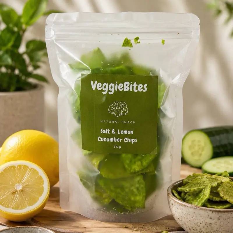 Salt & Lemon Cucumber Chips 80g Snack