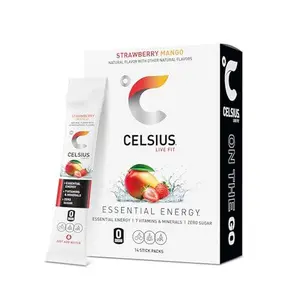 CELSIUS On The Go TROPICAL VIBE, Sugar Free Energy Drink Mix (14 Sticks per Pack)