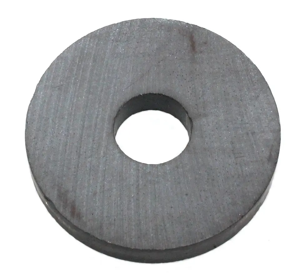 Ceramics Ferrite Ring Magnet - 1.25" Diameter Donut Shape Magnet with Strong Magnetic Hold for Metal Surfaces