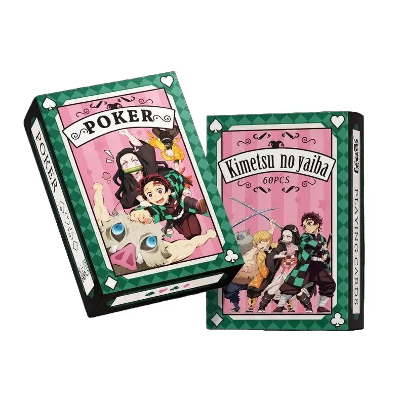 Demon Slayer Anime Playing Cards, Tanjiro NezukoPoker 54 Card Deck, Collectible Gift for Otaku