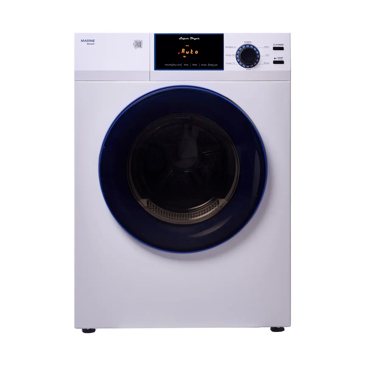 Equator Advanced Appliances ED-868 Marine Anti-Corrosion Laundry Dryer - 3.1 cf/15 lbs, 110V, Power-Saving, Compatible with Heavy Washers, Sanitize, Sensor Dry, Refresh, Eco Mode, Child Lock, Shoes Drying Compatible, Led Lights