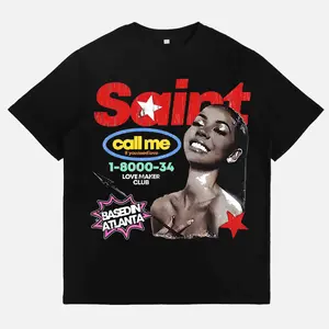 Vintage Saint Call Me If You Need Love Graphic 100%25 Cotton T-Shirt, Fashion Y2k, Oversized T-shirts, streetwear Unisex T-Shirt | Gildan 5000 Casual Fabric Round Neck Classic Man Menswear Clothes Fitted Green Gym