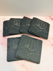 4X4 Slate Coaster set of 6