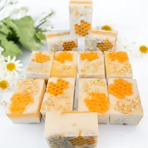 Milk, Oatmeal & Honey Milk Soap ~ Honey Bee Bar ~ Gentle Soap Bar ~ Party Favor ~ Gift for her ~ Birthday Gift ~ Colloidal Oatmeal ~ Hibiscus Powder Soap
