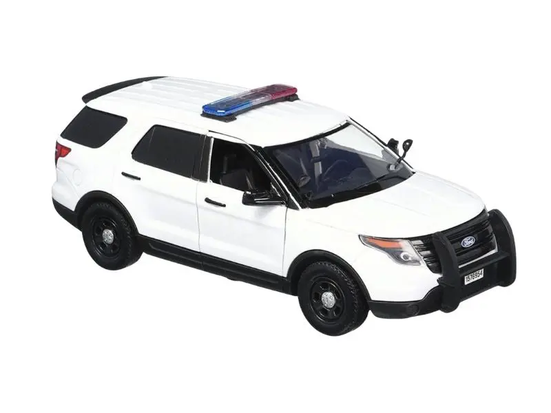 New Motormax 76959 Scale 1:24 Diecast 2015 Ford Police Interceptor Utility w/ Lightbar - Law Enforcement Collectible Model Car