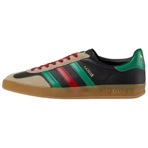 Adidas Originals x Gucci Gazelle Classic Casual Low-Top Sneakers for Men in Black Verifiable, with credentials and supporting global authentication