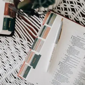 Christian Bible Tabs - Crosses Bible Tabs - Matte Bible Tabs - Christian Gift - Books Of The Bible Tabs - Bible Accessories - Bible Tabs