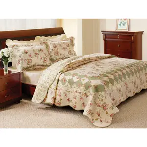 Greenland Home Bliss Ivory Quilt Set