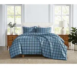 Cannon Luka Grid Full/Queen Comforter Set