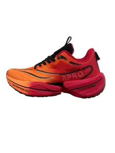 Women's Flyknit Professional Racing Running Shoes, Knitted Running Shoes, Full Sole Shock Absorption, Breathable Marathon Training Sneakers