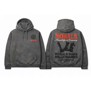 Morals Dark Grey Chess Hoodie