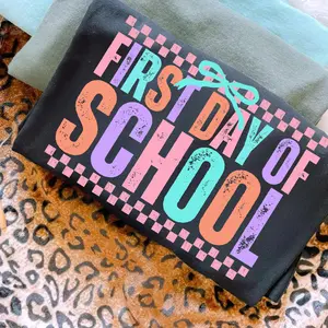 Comfort Colors Coquette First Day of School Shirt – Back to School Shirt, Teacher Shirt, Preppy School Shirt, First Day of School Shirt