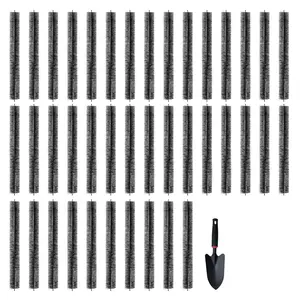 【FathersDayGift】VEVOR Gutter Brush,  120 Feet Total Length 4.33 inch Diameter Gutter Cleaning Tools, Ground-Level Gutter Brush Leaf Guard for 5 Inch Gutters, Easily Clear roof Leaves and Debris, 40 Pack Steel Cleaner