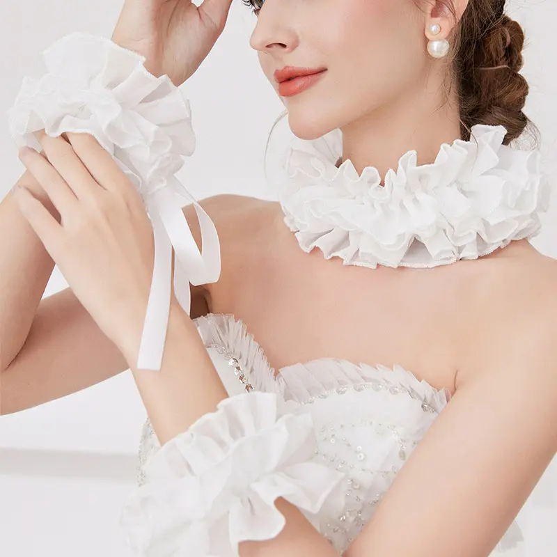 Lace Clown Collar Neck Ruffle Victorian Jester Collars (white 0, One Size)  - TikTok Shop