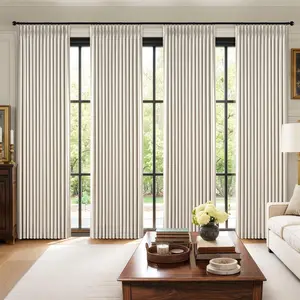 Pinch Pleated 100% Blackout 4-Panel Opaque Curtains, Thick Linen Memory-Trained Pleat Double-Layered Design Drapes for Bedroom & Living Room, Thermal Insulated, Noise Reducing, Heat Blocking Home Decor, Double-Layered Design Curtains