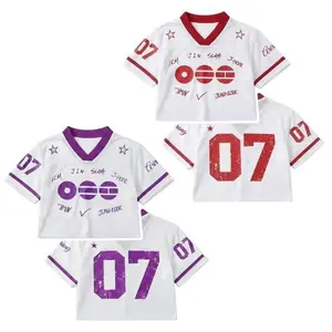 {TODAY DEAL} Arirang 2026 Mesh Crop Jersey for Women – Kpop World Tour Inspired Crop Top, 2-Sided Comeback Shirt, Concert Outfit Fan Gift We Are Back 2026 World Tour