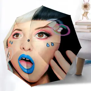 Bubble Art Makeup Printed New Universal Umbrella, Automatic Folding Umbrella, Portable Foldable Design Travel Umbrella, Outdoor Umbrella, Black Friday, Christmas, Birthday Gift E134