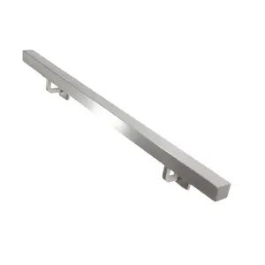 1.5"x1.5" Square Stainless Steel Handrail (Straight Cut)