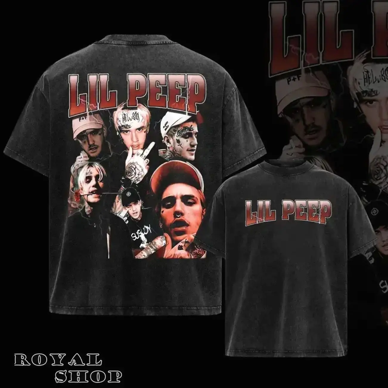 Vintage Lil Peep tee 2 side t-shirt, Vintage Unise Tee for Men & Women, Lil Peep Merchandise, Hot Transfer Print Streetwear -Season Casual Outfit, Hip Hop Shirt, Mens Tshirt, Christmas,, Gift For Men Women NRR